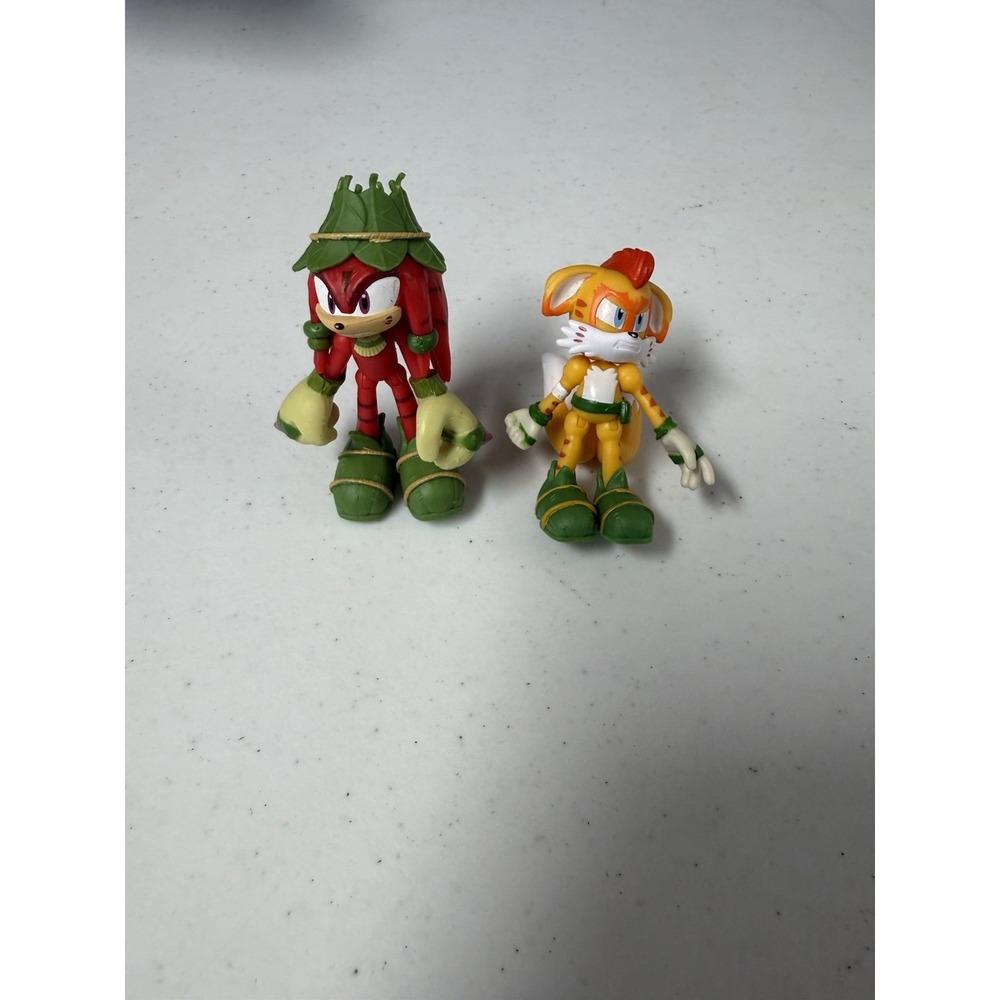Jakks Pacific Sonic Prime 5" Action Figure Lot Gnarly Knuckles & Mangey Tails